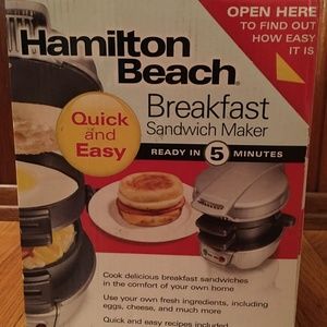 Hamilton Beach Breakfast Sandwich Maker ***NEW***